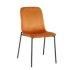 Modern Design Wholesale Classic Orange Velvet Fabric Tufted Back Upholstery Dining Chair