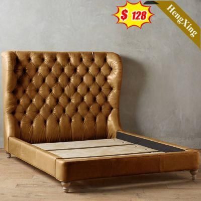 New Design Modern Italian Bedroom Furniture Solid Wood 1.8m King Size Bed