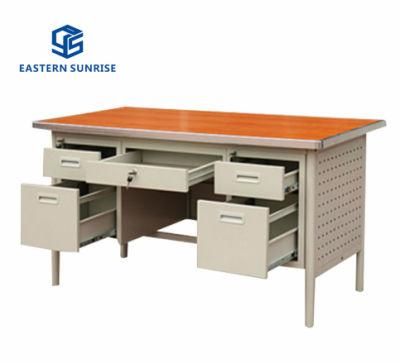 Office Use Steel Working Writing Study Desk with Storage Drawer