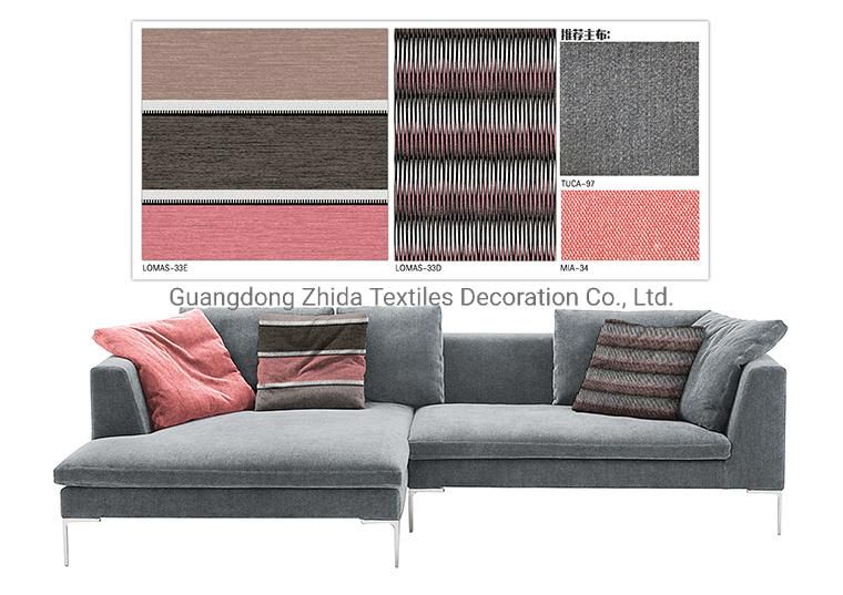 Fashion Stripe Chenille Cushion Upholstery Sofa Covering Furniture Fabric