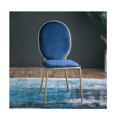 Simple Luxury Backrest Designer Velvet Living Room Furniture Dining Chair