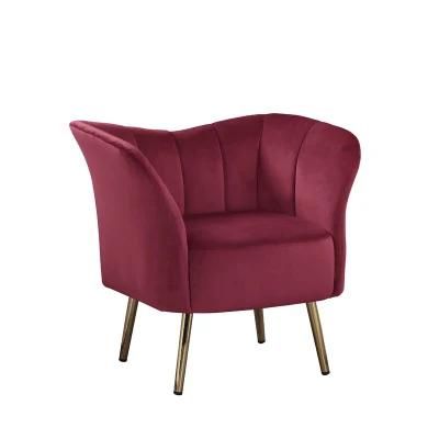 2021 Customized Light Luxury Leisure Chair Interior Hotel Single Fabric Art Sofa Chair Metal Reception Negotiation Office Chair