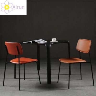 Wholesale Fashion Nordic Dragonfly Simple Coffee Leisure Plastic Fabric Leather Dining Chair