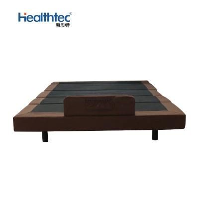 Brown Color Fabric Modern Adjustable Bed Base