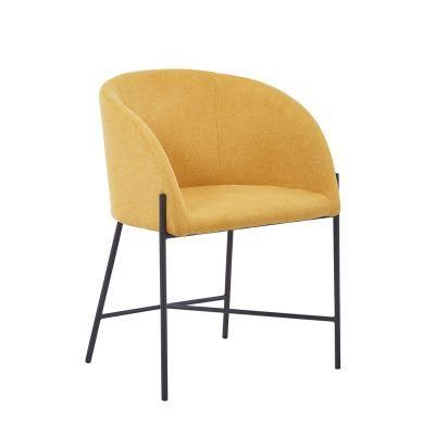 Leisure Modern Design Home Hotel Dining Room Furniture Dining Chair Velvet Fabric Dining Chair