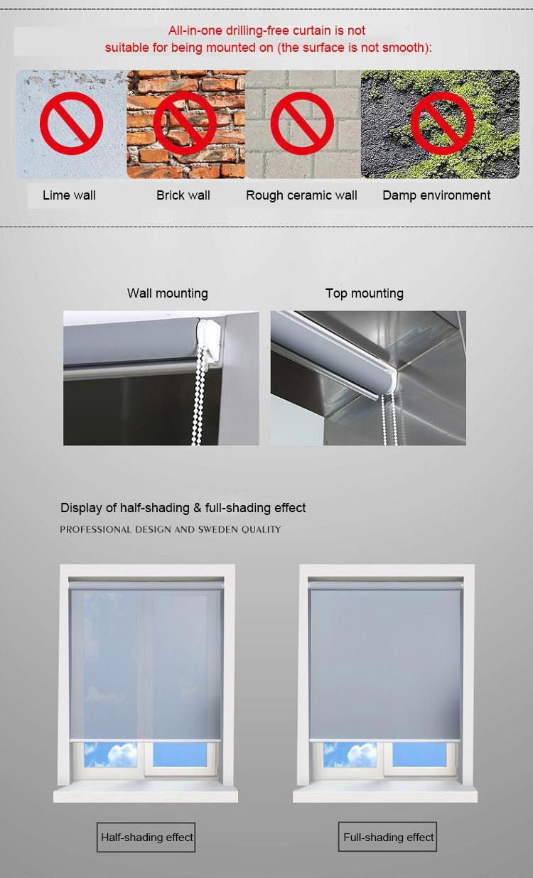 Most Fashionable High Quality Roller Blind with Side Rails