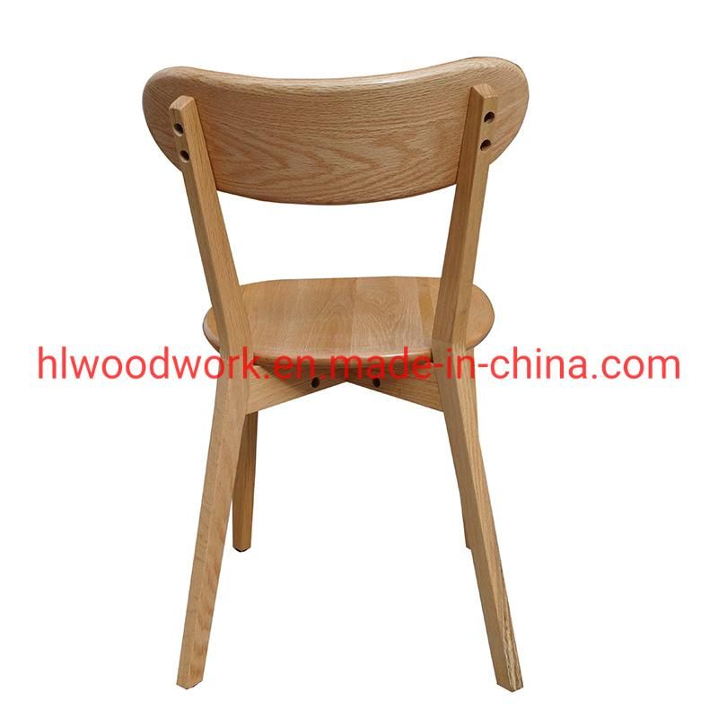 Cross Chair Oak Wood Dining Chair Wooden Chair Office Chair Round Seat Hotel Chair