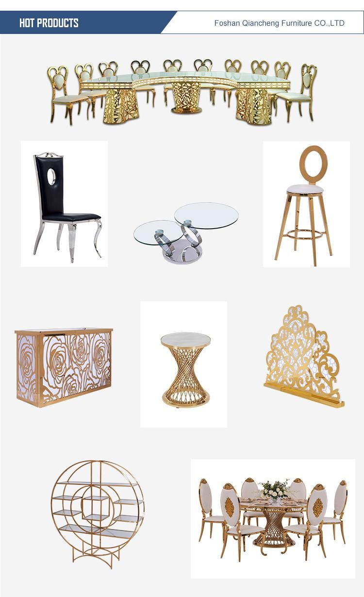 Wedding Event Furniture Gold Metal Banquet Dining Chair