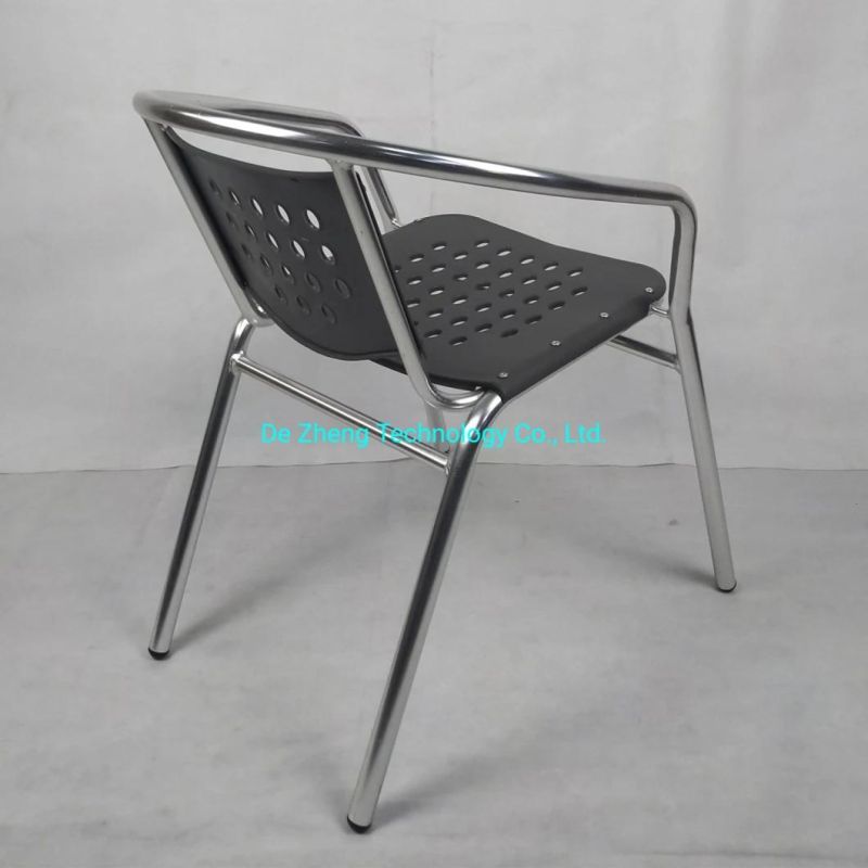 Aluminum Garden Chair Outdoor Metal Chairs and Table Set Restaurant Cafe Balcony Terrace Sets