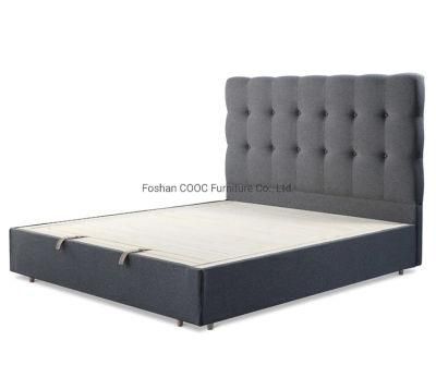 Modern Bedroom Lenon Furniture King Microfiber Leather Bed