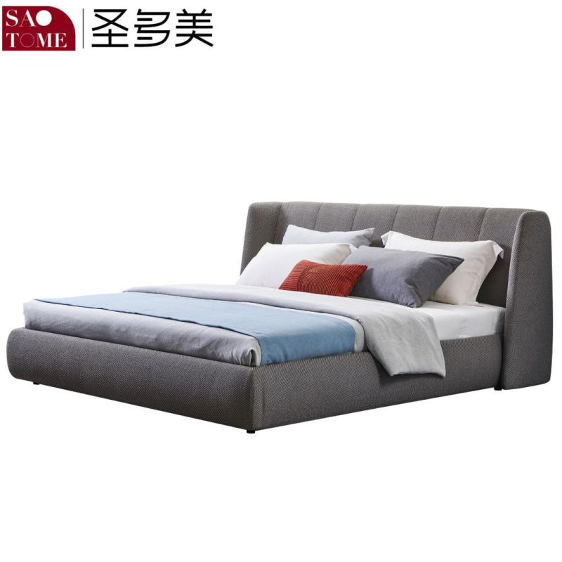 Modern European Furniture Wooden Cloth 1.8m Double King Bed