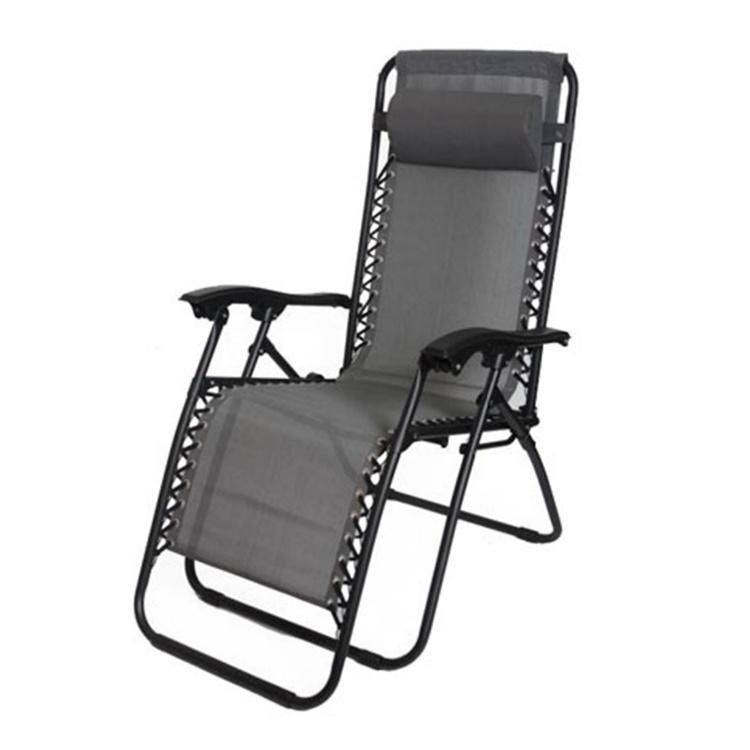 Sun Lounger Recliner Chairs Beach Patio Garden Chair with Headrest for Outdoor Camping Travel