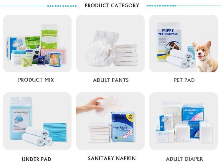 Made in China Waterproof Incontinence Bed Pads Personal Care Antislip Underpad Disposable Underpad
