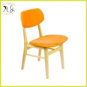Chair Wooden Modern Living Room Furniture Fabric Upholstered Dining Chair