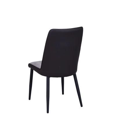 Modern Home Furniture PU Leather Fabric Upholstered Seat Dining Chair for Living Room