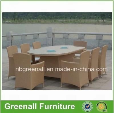 All Weather Chinese Rattan Patio Garden Outdoor Restaurant Dining Table Sets Furniture