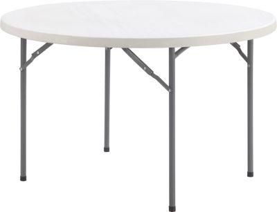 1.22m Plastic Folding Round Small Table Suit for 4 Chairs, Foldable Table, Dining Table, Portable Table, Camping Table, Round Table, Garden Table