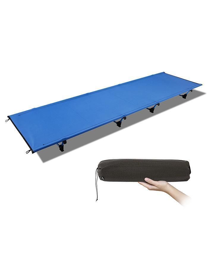 Ultralight Compact Folding Aluminium Alloy Camping Tent Cot Bed with Carry Bag