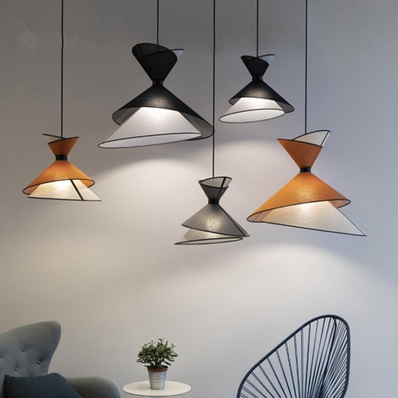 Nordic Design Indiviudal Fabric Art Decorative Pendant Light Color Lighting for The Living Room (WH-MI-165)