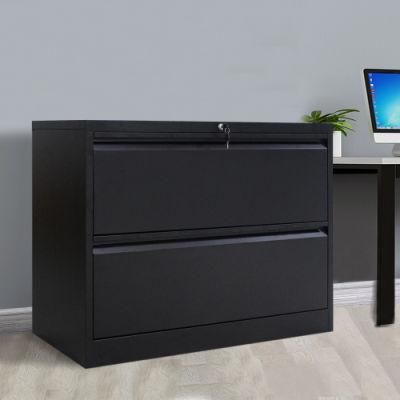 2 Drawer Metal Lateral File Cabinet with Lock, Steel Office Filing Cabinet for Legal/Letter A4 Size, Wide File Cabinet for Office Home