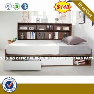 Modern Furniture Home Living Wood Double Bed with Bookcase and Computer Desk (HX-8NR1147)