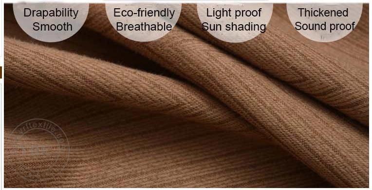 Cheap Promotional Upholstery Fabric Blackout Window Curtain Window Blind for Dorm Room