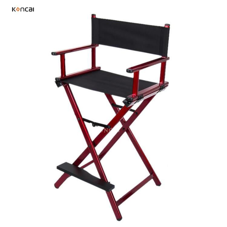 Koncai Professional Salon Hairdressing Aluminium Makeup Chair Folding Make up Director Chair