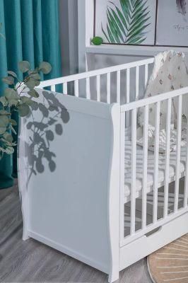 Modern Wooden Newborn Home Bedroom Baby Cot Bed for Sale