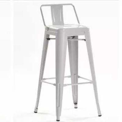 Metal Stackable Outdoor Bar Chair and Table Vintage Stackable Metal Painting Stools for Bar