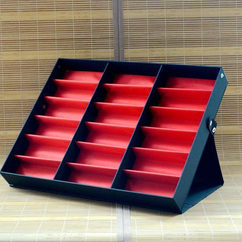 18 Piece Sunglass Eyewear Glasses Display Tray Case Stand