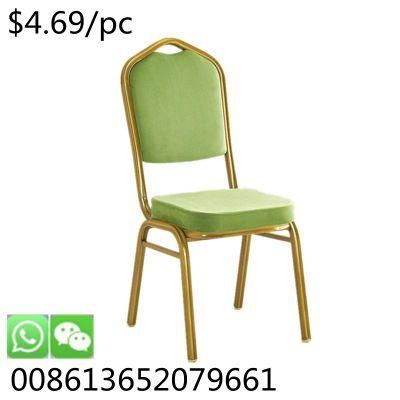 Modern Customzied Hall Stackable Metal Fabric Banquet Chairs for Weeding
