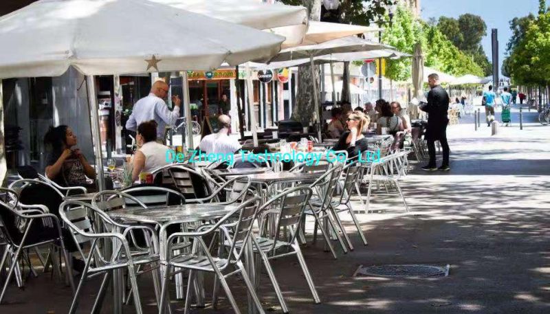 Modern Outdoor Furniture Garden Aluminum Bar Chair Patio French Bistro Aluminum Restaurant Beach Dining Chair