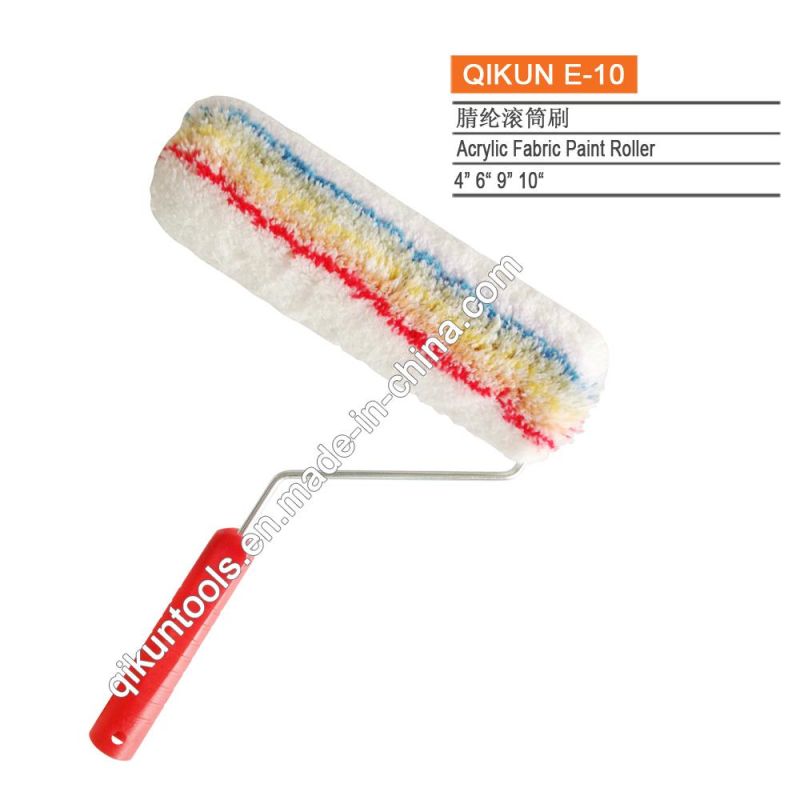 E-09 Hardware Decorate Paint Hand Tools Plastic Handle Acrylic Fabric Paint Roller