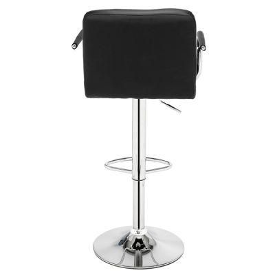 PU Leather Bar Chairs Kitchen Breakfast Coffee Swivel Chair Bar Chairs for Living Room and Ba