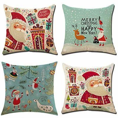 Merry Christmas Sofa Cushion with Digital Printing