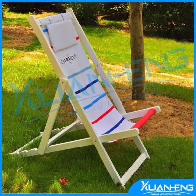 Pool Outdoor Camping Canvas Wooden Folding Beach Chair