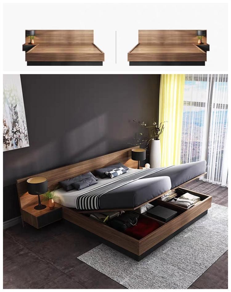 Chinese Hot Sell Wooden Baby Products Hotel Bedroom Sofa King Bed