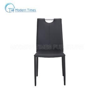 Modern Upholstered Fabric Simple Style Chrome-Plated Legs Outdoor Dining Chair
