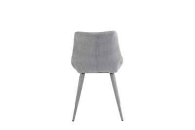 Grey Fabric Bow Family Chair
