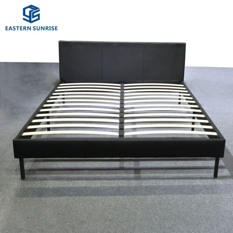 Simple Style Comfortable and Practical Fabric PU Bed Wholesale Price