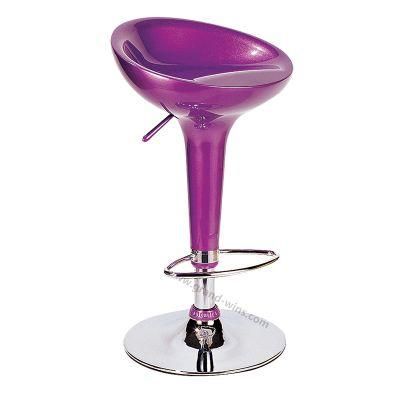 Colorful ABS Cheap Price Round Seat Rotatable Bar Stool Chair