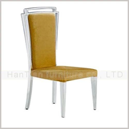 Hot Sale Round Back Gole Metal Frame Red Velvet Dining Bar Chair for Wedding