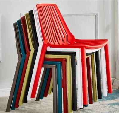 Chaises Design Cadeira Colorida Cozinha Sala De Jantar White PP Chair for Wholesale