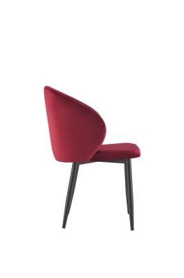 Hot Sale Modern Design Home Furniture Dining Chair Colored Velvet Dining Chair