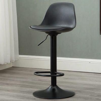 Home Furniture Metal Leg PU Seat Bar Chair Bar Stool