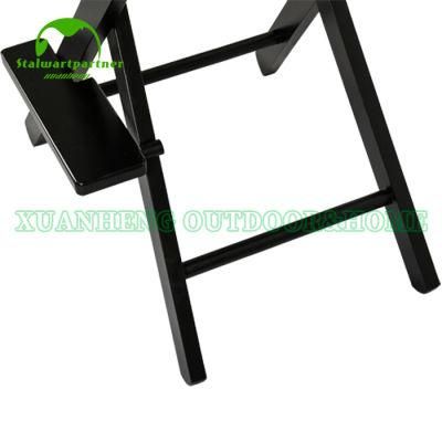 Bar Durable Wooden Folding Black Director Chair