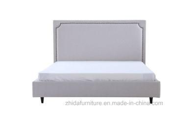 Modern Bedroom Set Gray Fabric Bed