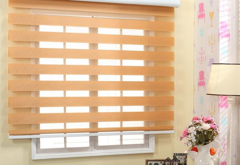 Blackout/Semi-Blackout Polyester Fabric Zebra Blinds