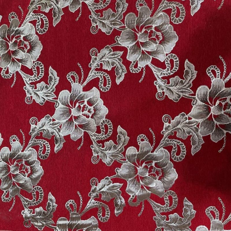 Polyester Chenille Jacquard Upholstery Fabric Sofa Fabrics Furniture Fabric Waistcoat Fabric (JAC004)