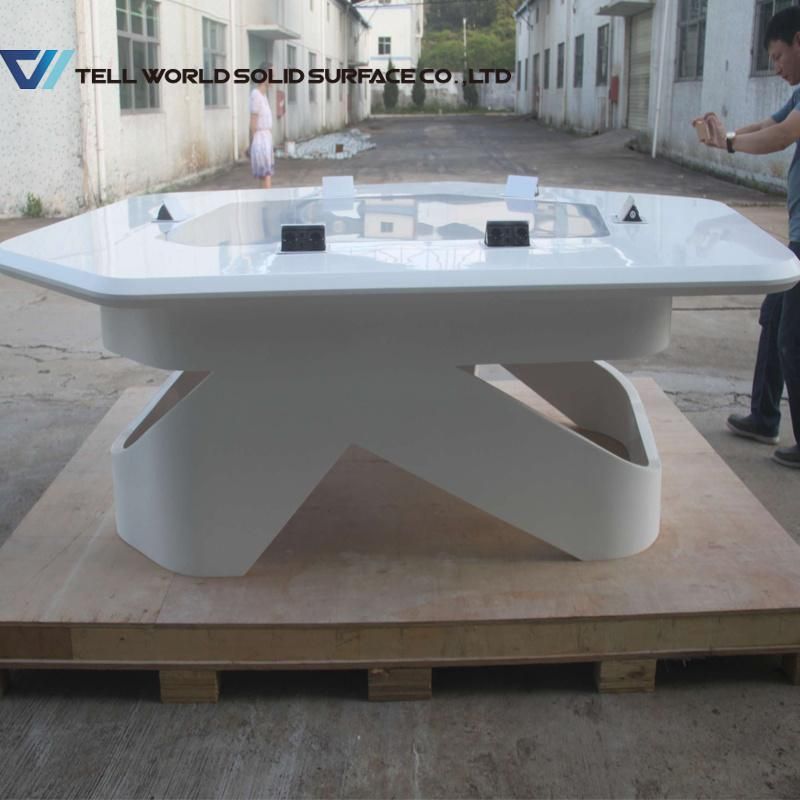 New Design Acrylic Solid Surface Top Meeting Table for Boardroom
